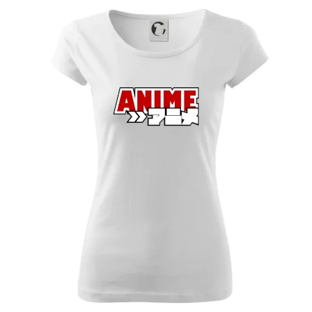 Anime nápis červený