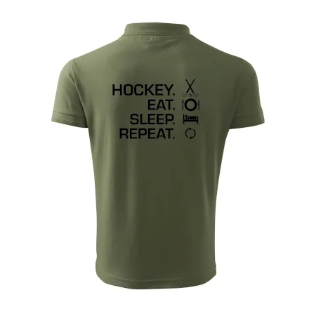 Pozemný hokej eat sleep repeat