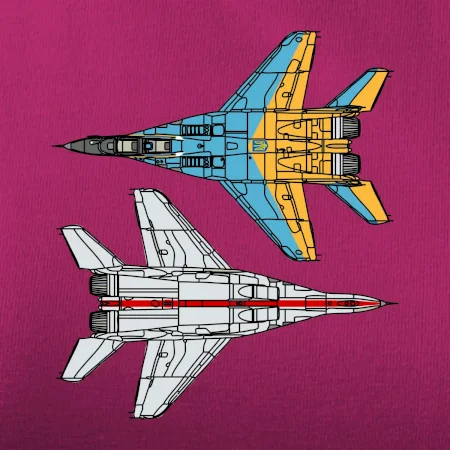 Mig 29 Fulcrum zo spoda a zo shora
