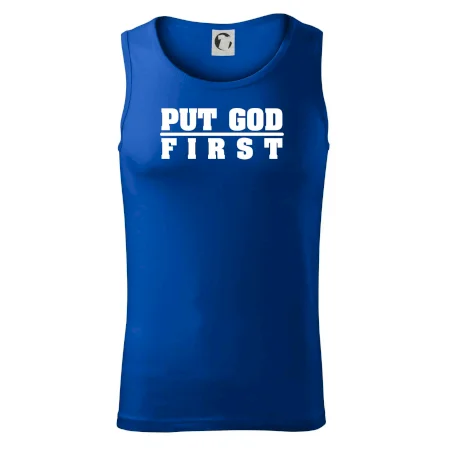 Put God first hrubý nápis