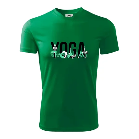 Yoga nápis farebný