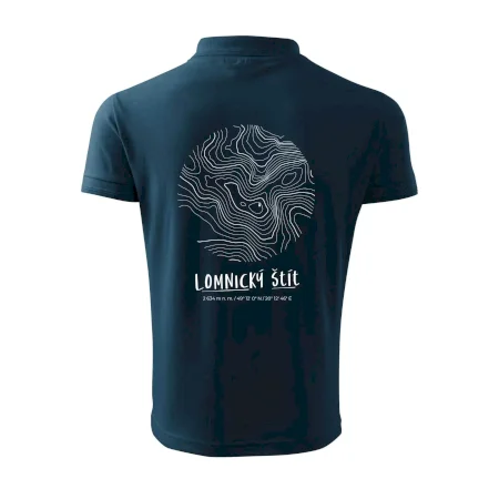 Lomnický štít - vrstevnice v kruhu