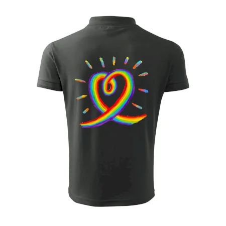 Srdce pride dúha kreslená