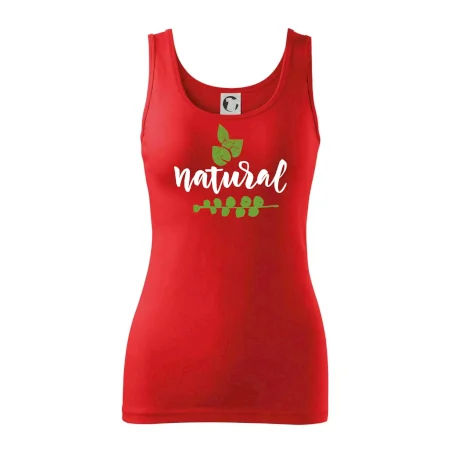 Natural - nápis v listoch