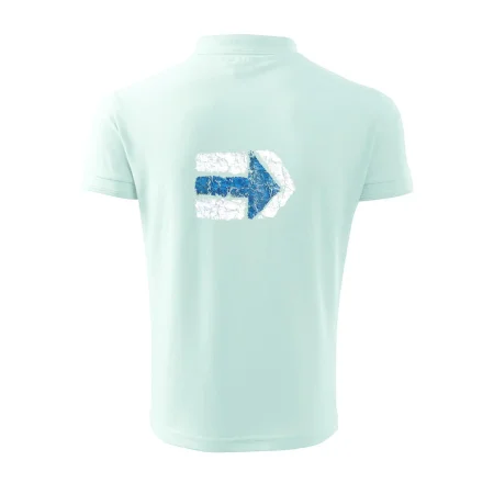 Párová turistická značka modrá