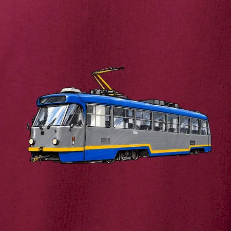 T3R SLF modrošedá kresba fixem