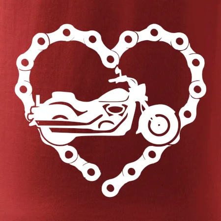 Moto srdce reťaz - chopper