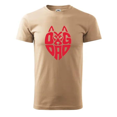 Dog dad nápis v hlavě