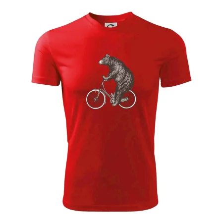 Medveď na bicykli