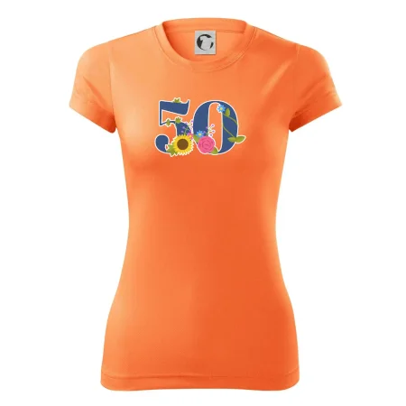 Kvetinové číslo kreslené - 50