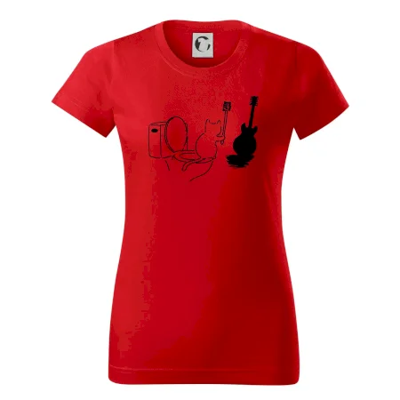 Mačka a gitara WC