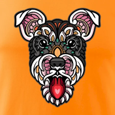Knírač hlava barevná