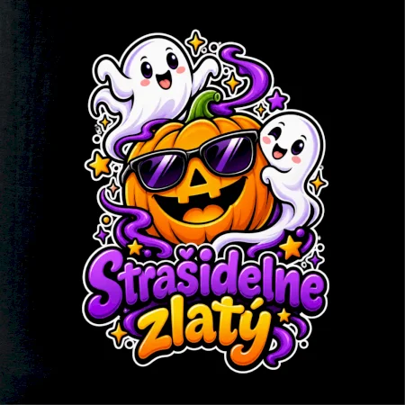 Strašidelne zlatý - veselá tekvica a duchovia