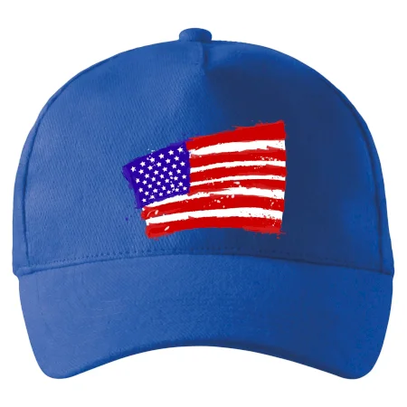 Americká vlajka ohnutá