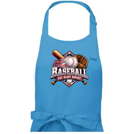 Baseballová pálka s rukavicou eat sleep repeat