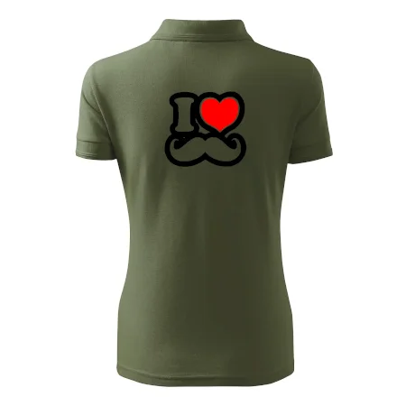 i love mustache - obrys