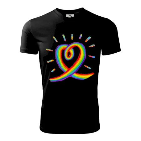 Srdce pride dúha kreslená