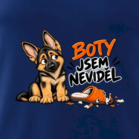 Boty jsem neviděl - štěně vlčáka