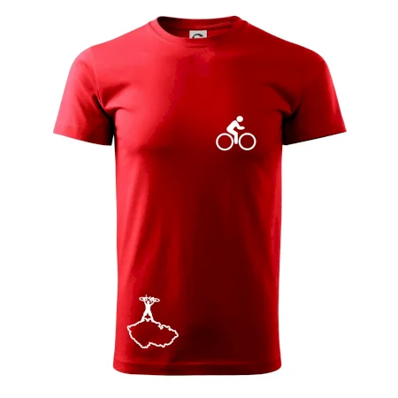 Mapa ČR + kolo na prsu