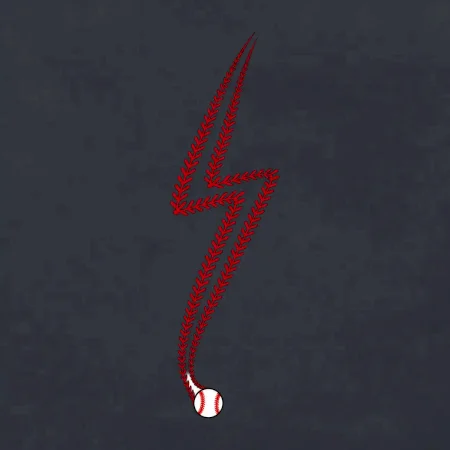 Baseballové švy jako blesk
