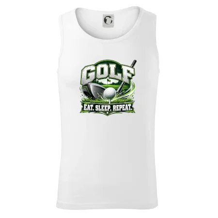 Golfová palica s loptičkou eat sleep repeat