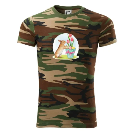 Veľkonočný zajačik tulipány