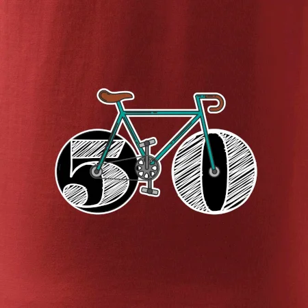 Narodeniny 50 rokov na bicykli
