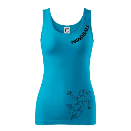 Handball nápis šikmo - dievča