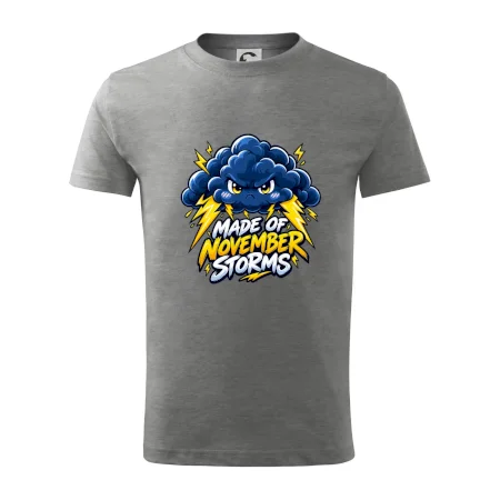 Rozzúrený búrkový mrak s novembrovými bleskami