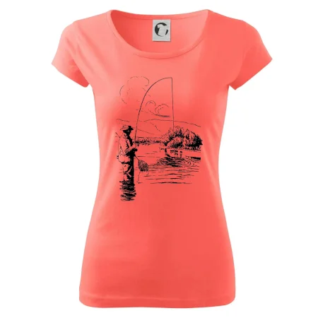 Kreslený rybár s podberákom