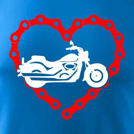 Moto srdce reťaz - chopper