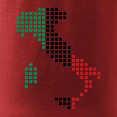 Taliansko obrys vlajka