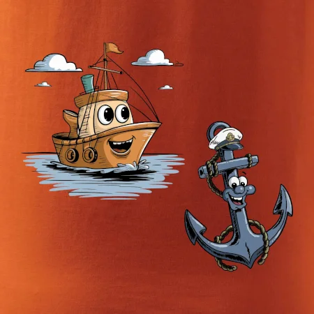 Parové tričko - Loď a kotva