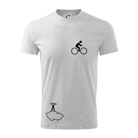 Mapa ČR + kolo na prsu