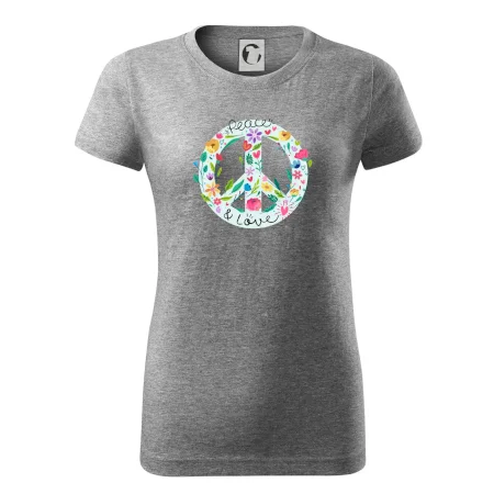 Peace and love symbol