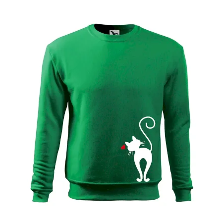 Zamilovaná mačka zozadu