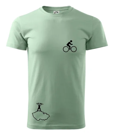 Mapa ČR + kolo na prsu