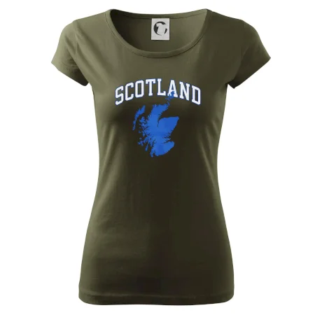 Scotland nápis s mapou