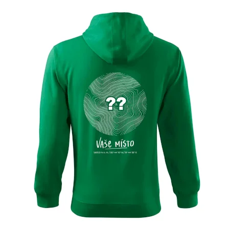 Vaše miesto - vrstevnice v kruhu