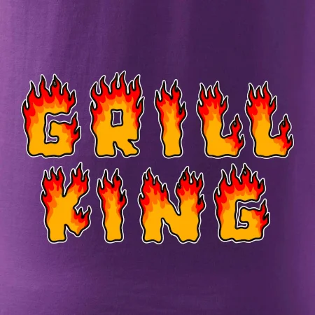 Grill King ohnivý nápis