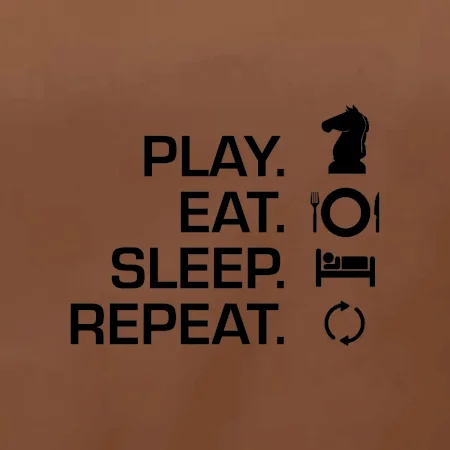 Eat sleep play - šach