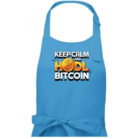 3D nápis Keep Calm and HODL Bitcoin