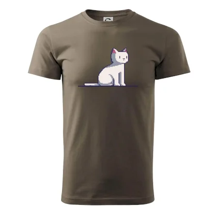 Mačka biela pixel