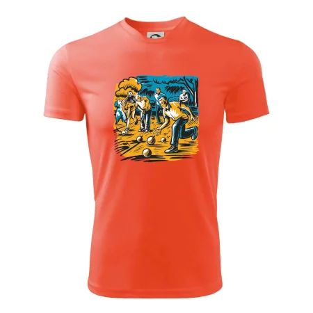 Petanque hra - modro oranžová
