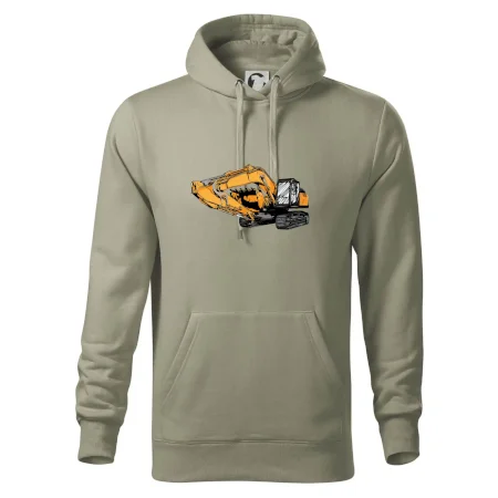 Žltý bager z boku