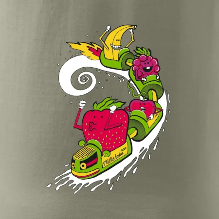 Milkshake vlak kreslený