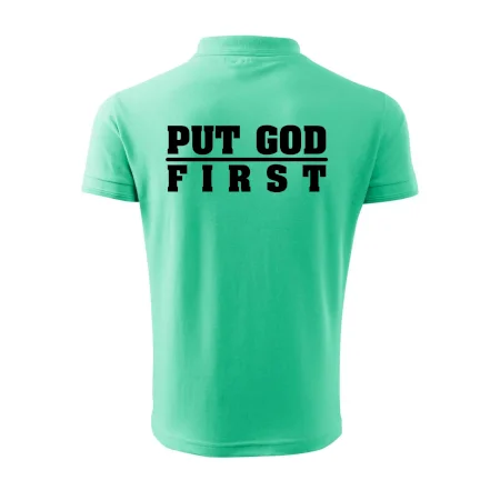 Put God first hrubý nápis