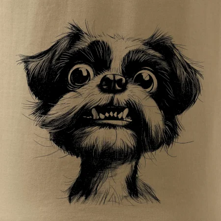 Čiernobiela karikatúra Ši-tzu
