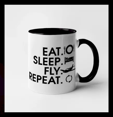 Eat sleep fly repeat