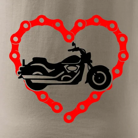 Moto srdce reťaz - chopper